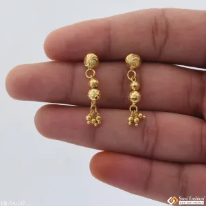 1 Gram Gold Plated Casual Design Fashionable Earrings for Ladies - Style A187