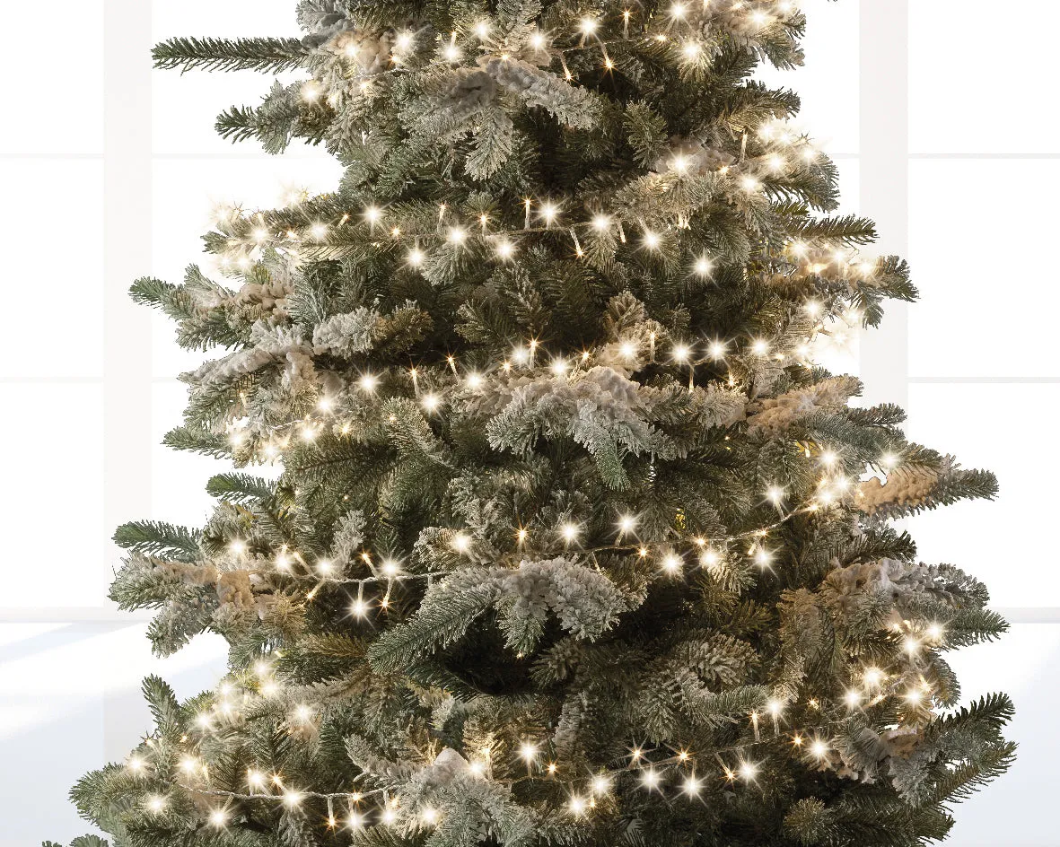 1000 LED Compact Tree Lights Warm white clear wire