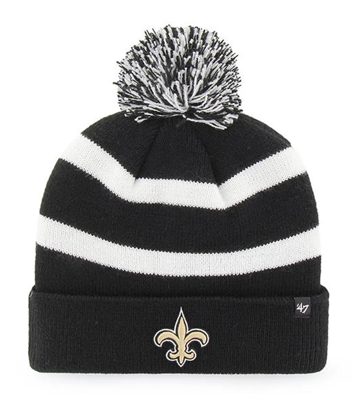 47 Brand New Orleans Saints Breakaway Black Cuff Knit Beanie