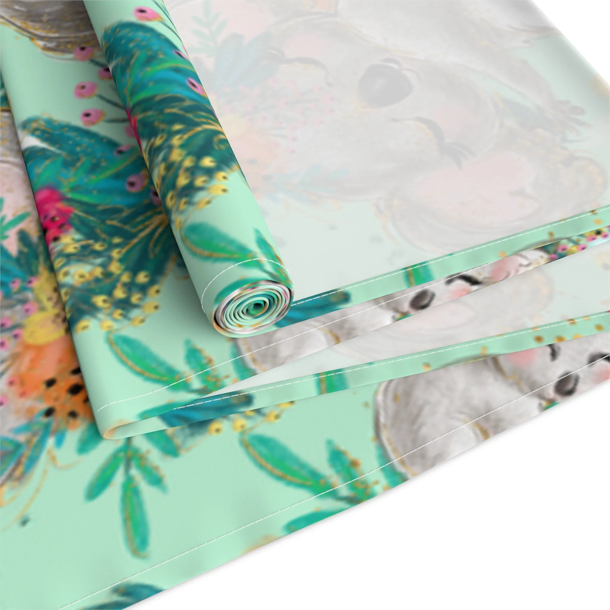 Australian Koalas Table Runner, Cotton Twill and Poly Available