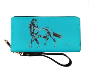 AWST Int'l Lila Linear 3-Qtr Horse Wallets