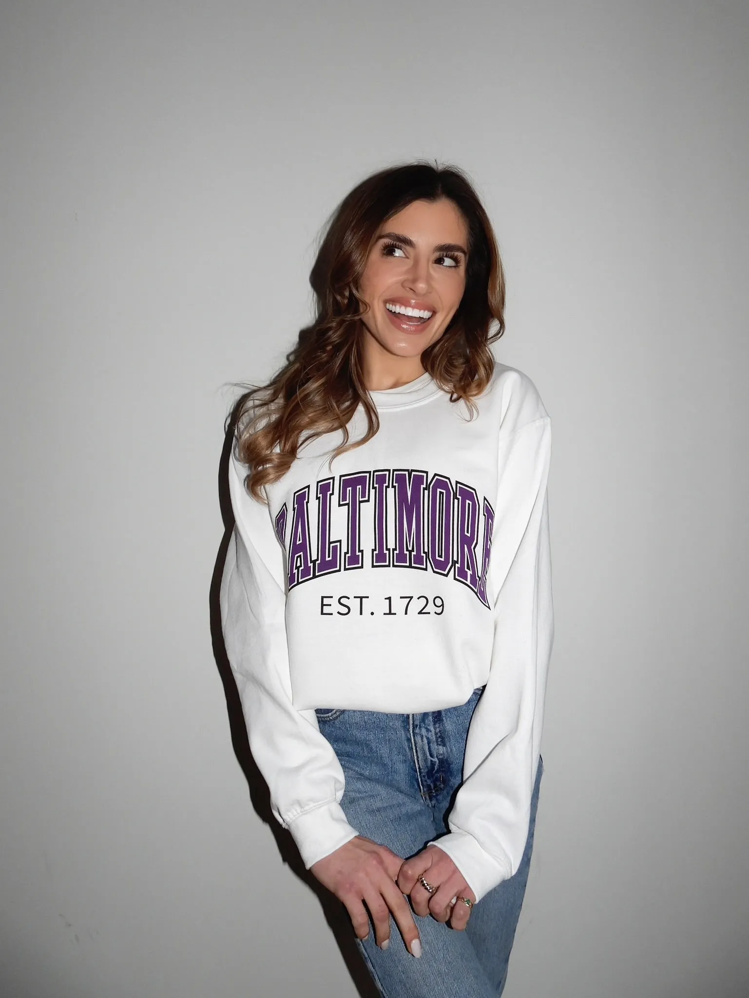 Baltimore Est. Crewneck Sweatshirt By Brightside