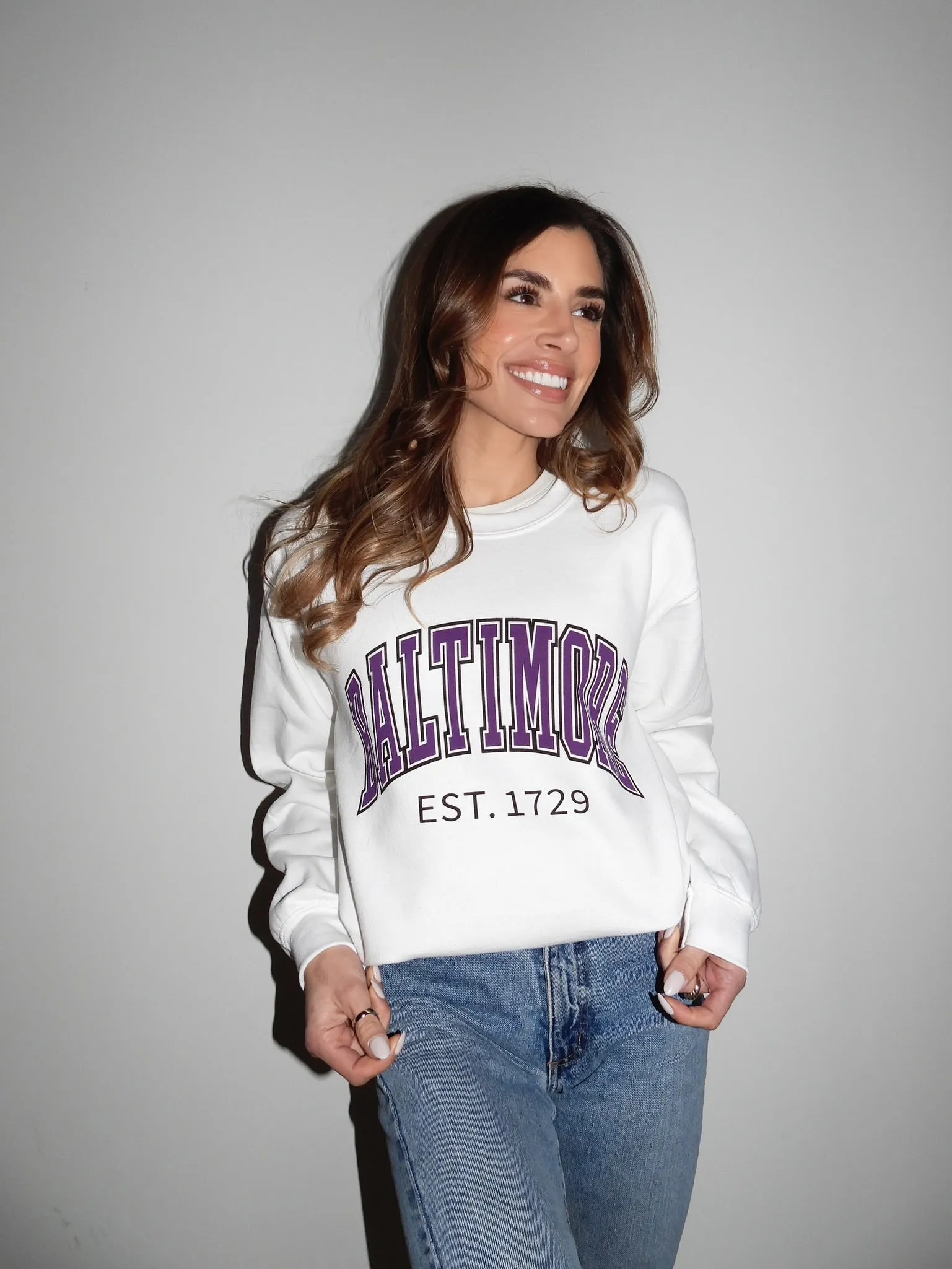 Baltimore Est. Crewneck Sweatshirt By Brightside