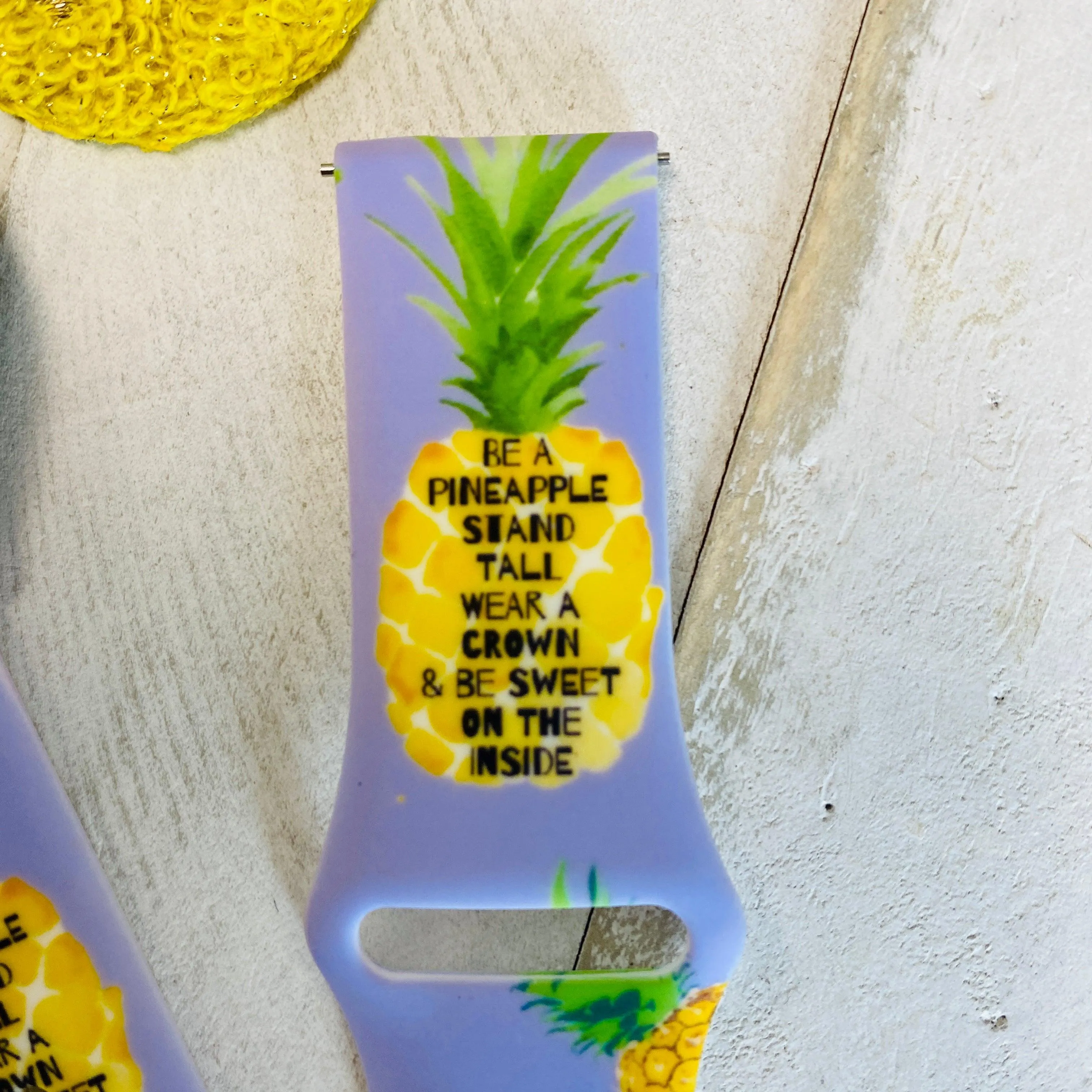 Be A Pineapple Print Silicone Band For Samsung Watch