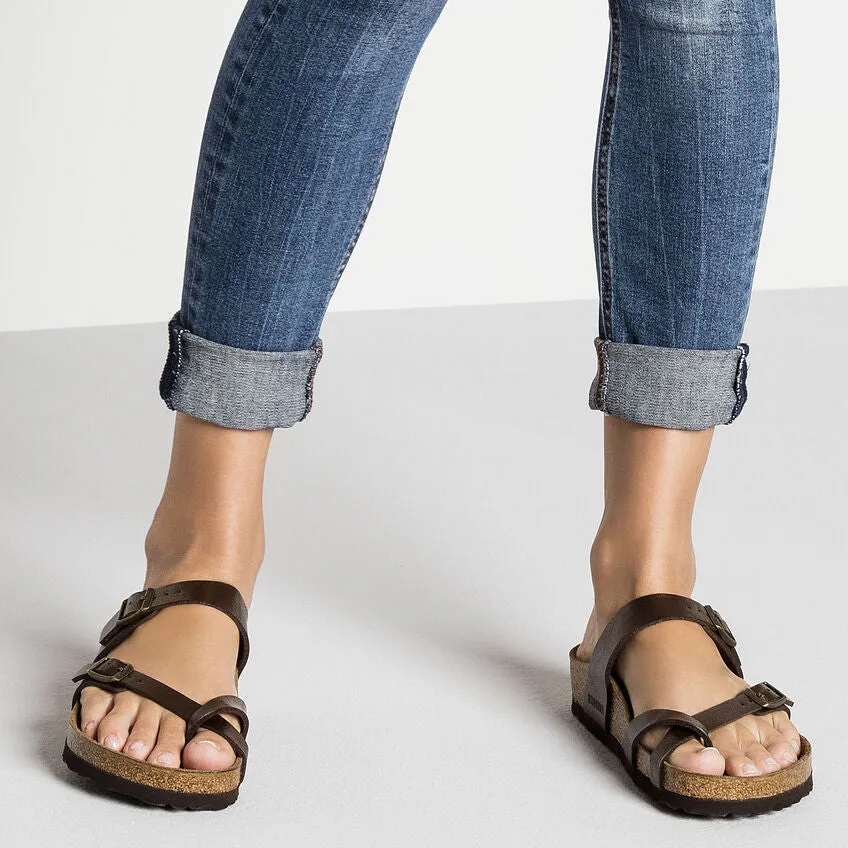 BIRKENSTOCK MAYARI WIDE FIT IN TOFFEE