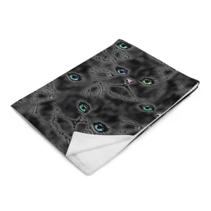 BLACK GLAMMA COCKTAILS CAT Throw Blanket