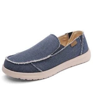 Brand Men's Casual Shoes Denim Canvas Men's Vulcanized Shoes Breathable Men's Flat Shoes Outdoor Slip Wear Men's Canvas Shoes