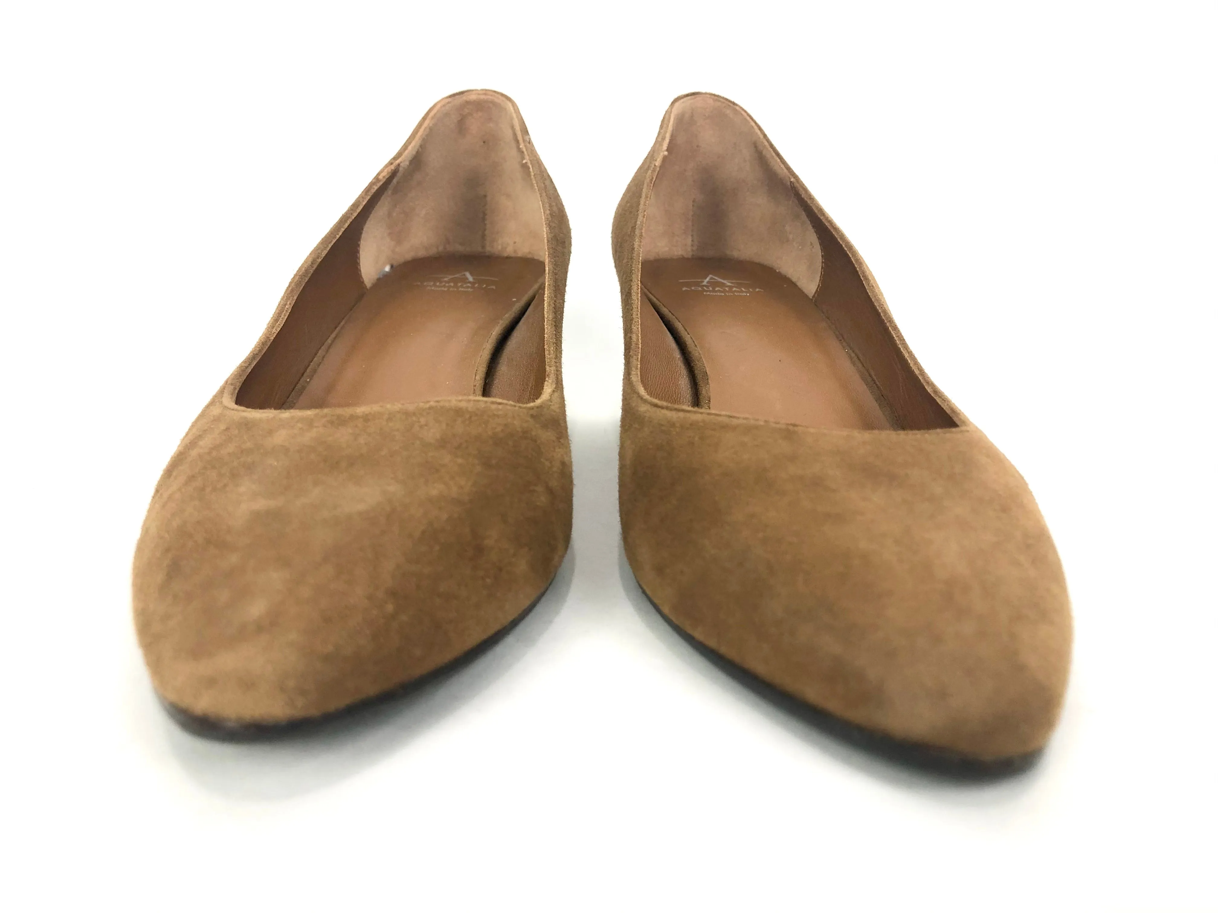 Brown Suede Waterproof Pumps | Size 8