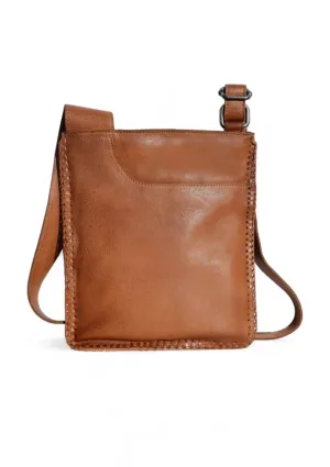 Brynn Leather Crossbody Bag - Cognac