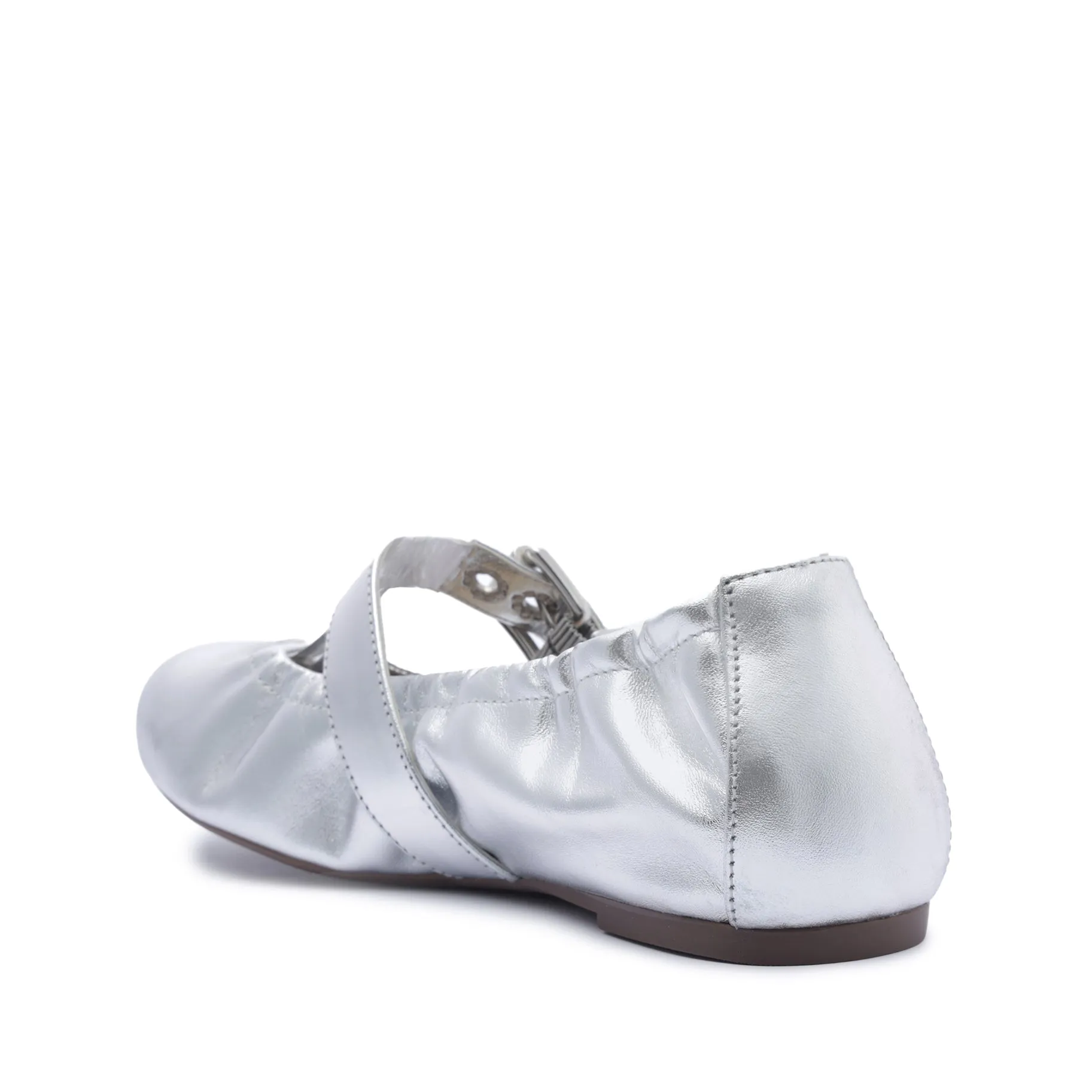 Calita Metallic Leather Flat