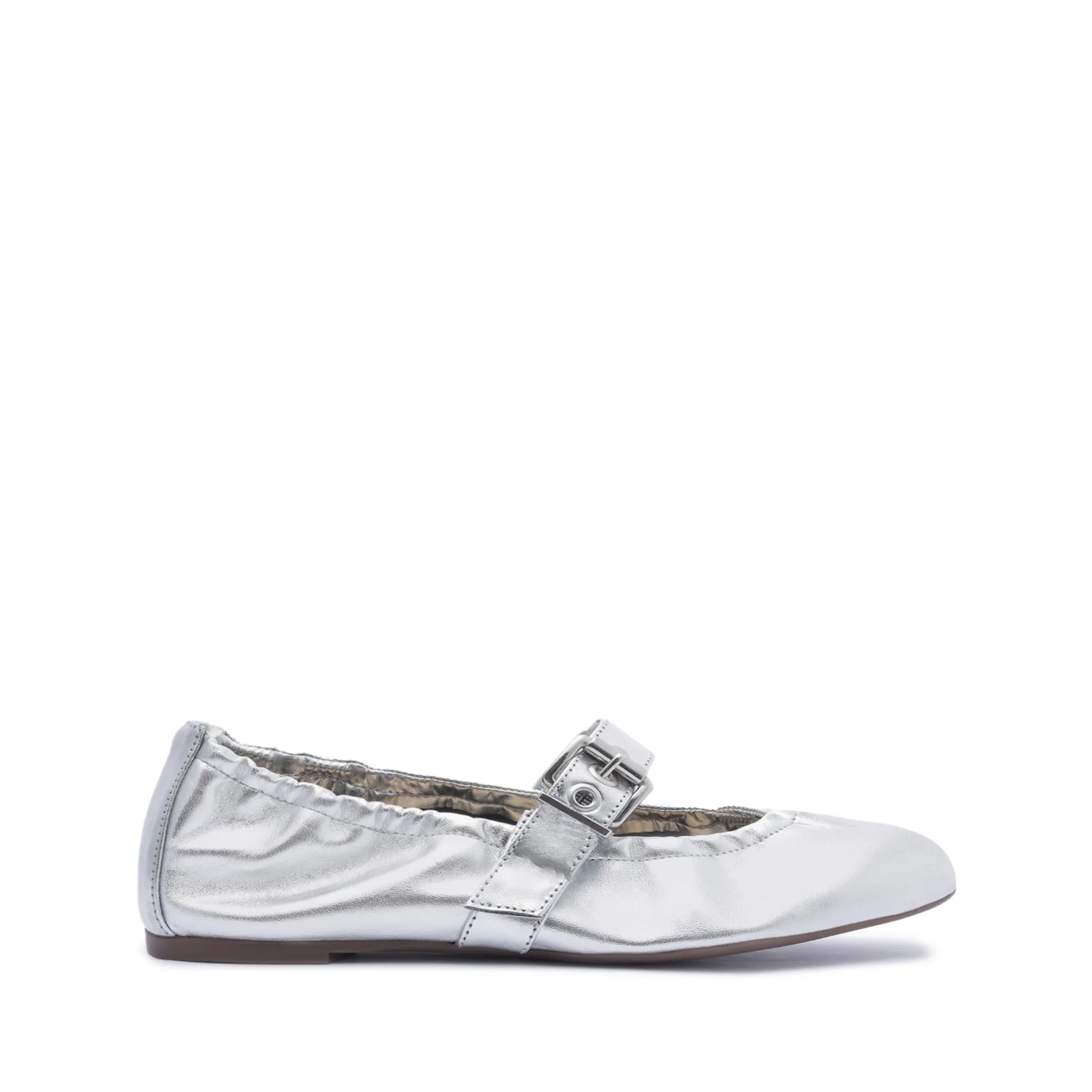 Calita Metallic Leather Flat