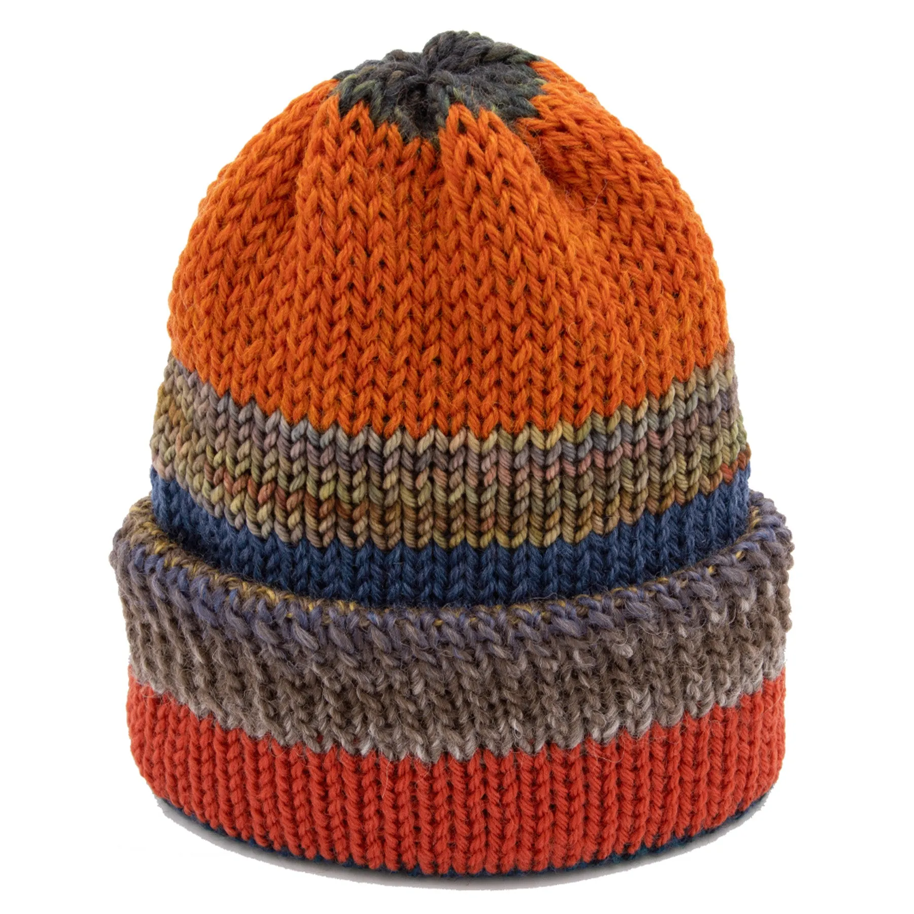 Chimney Short Stack Beanie Blocks Multicolor