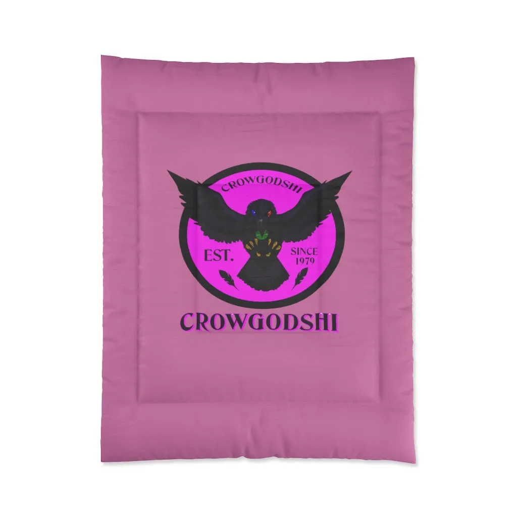 Copy of Crowgodshi First Generation Comforter, PINK LOGO