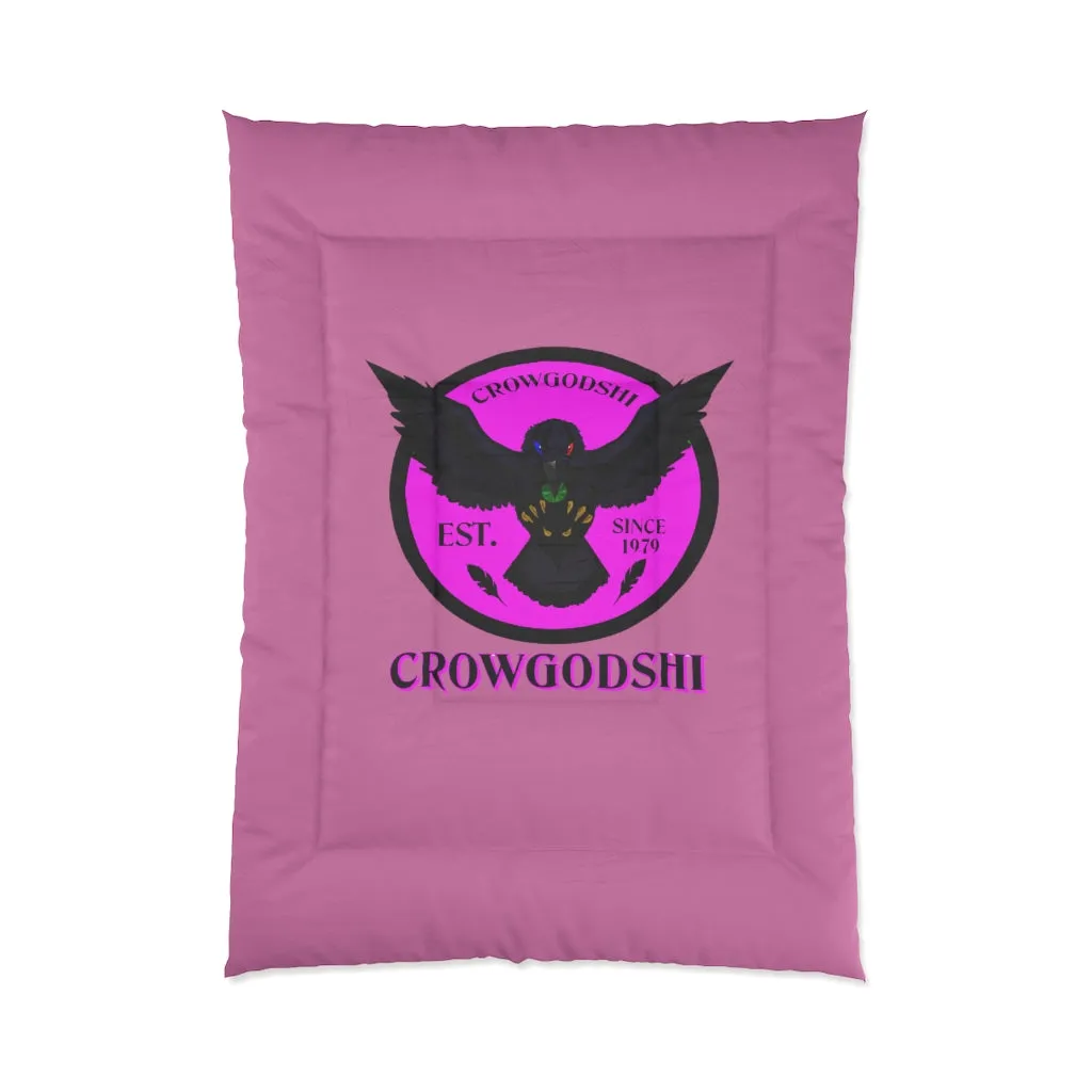 Copy of Crowgodshi First Generation Comforter, PINK LOGO