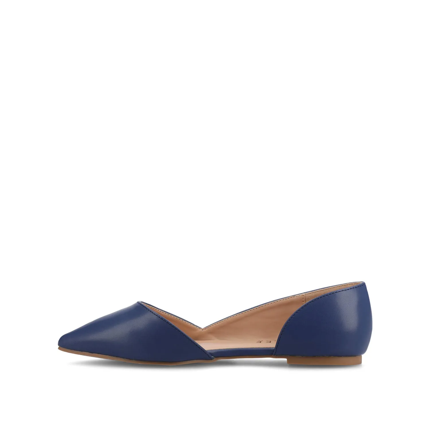 CORTNI D'ORSAY FLATS IN FAUX LEATHER