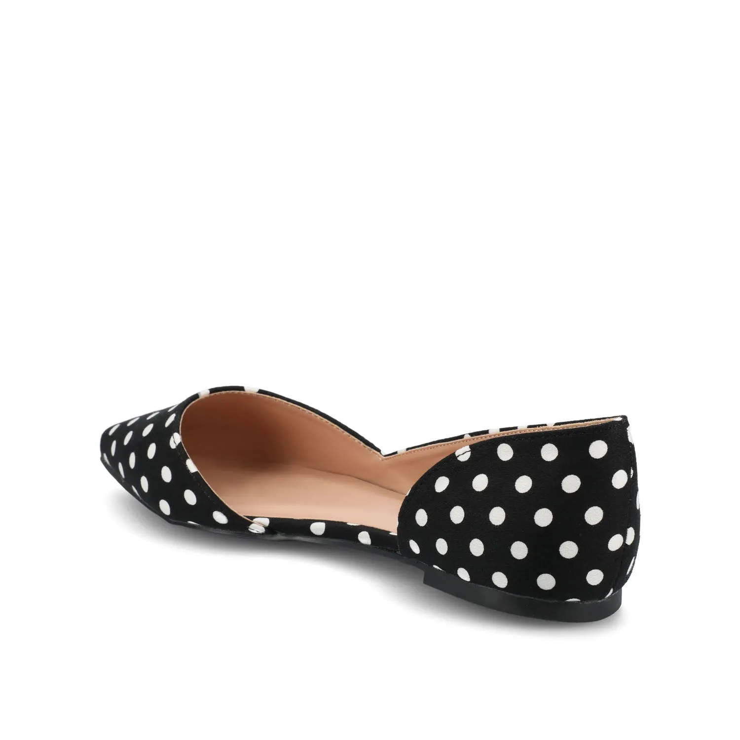 CORTNI D'ORSAY FLATS IN FAUX LEATHER