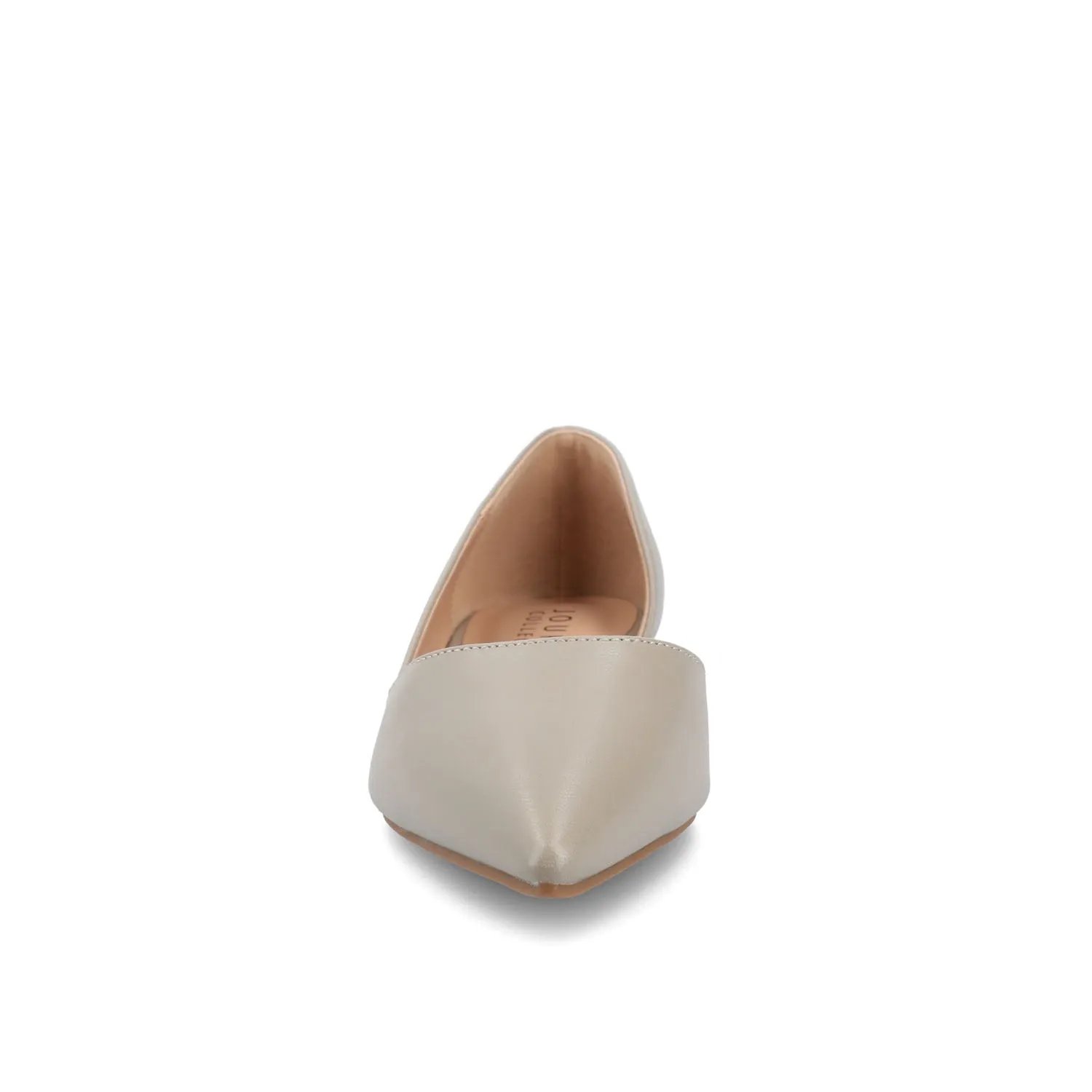 CORTNI D'ORSAY FLATS IN FAUX LEATHER