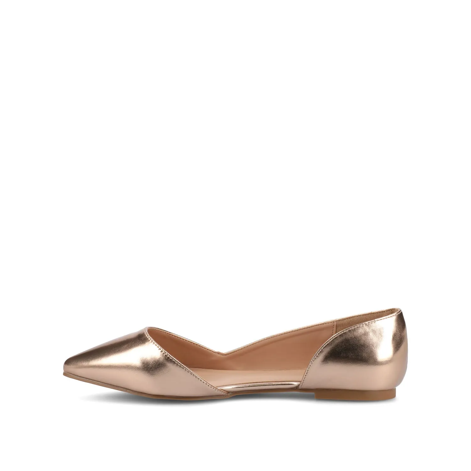 CORTNI D'ORSAY FLATS IN FAUX LEATHER