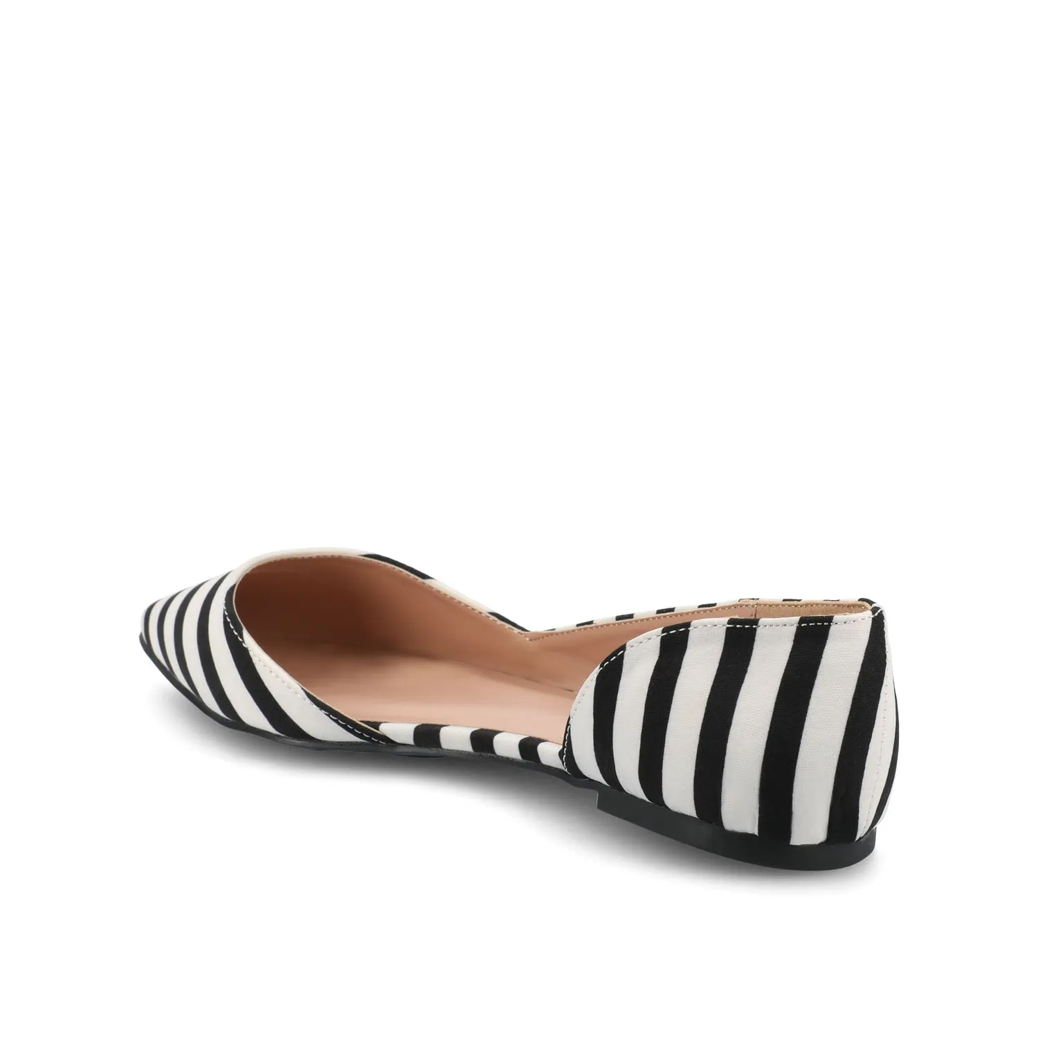 CORTNI D'ORSAY FLATS IN FAUX LEATHER