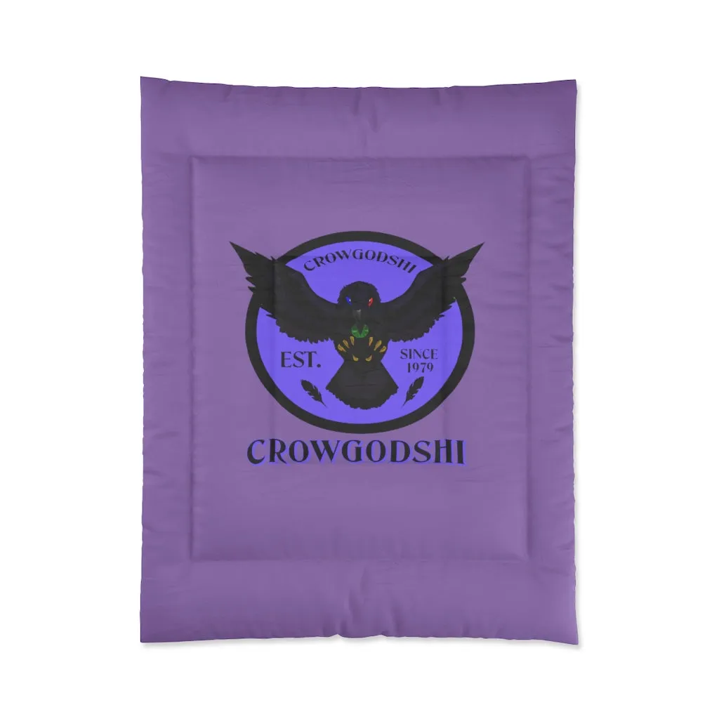 Crowgodshi First Generation Comforter, PURPLE LOGO