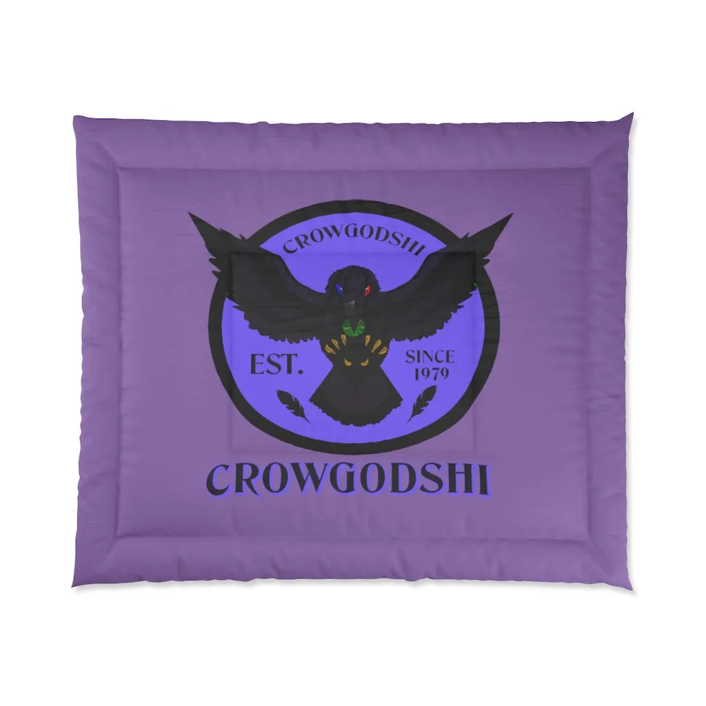 Crowgodshi First Generation Comforter, PURPLE LOGO