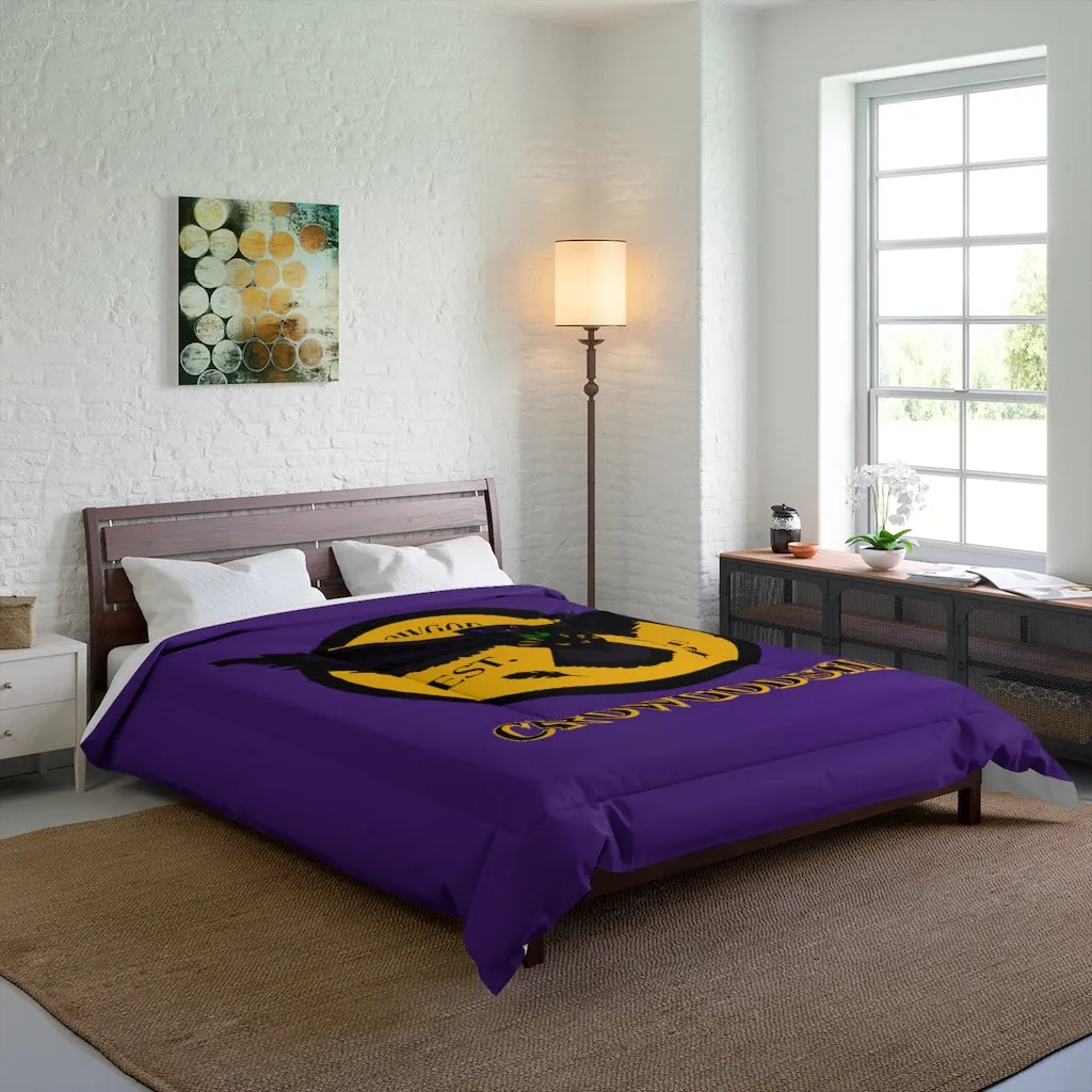 Crowgodshi Purple & Gold ECU Edition Comforter