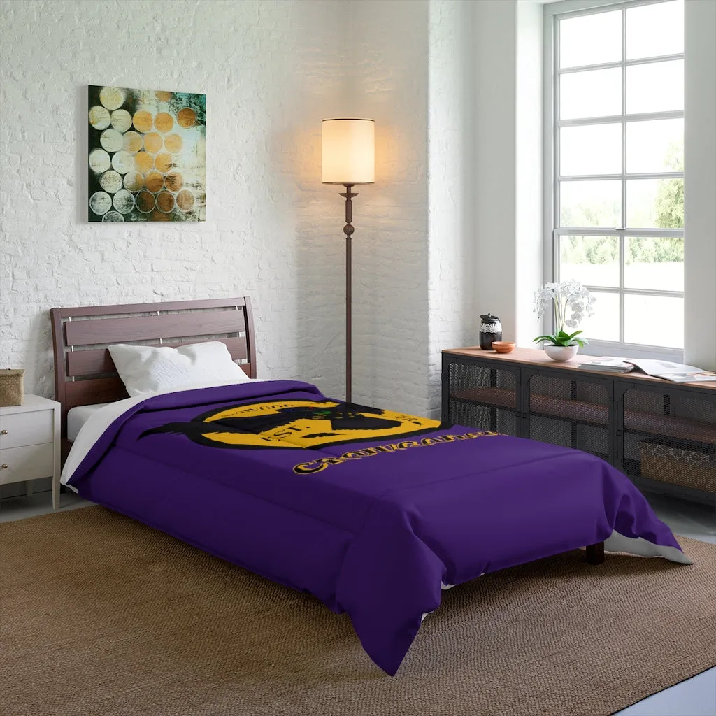 Crowgodshi Purple & Gold ECU Edition Comforter