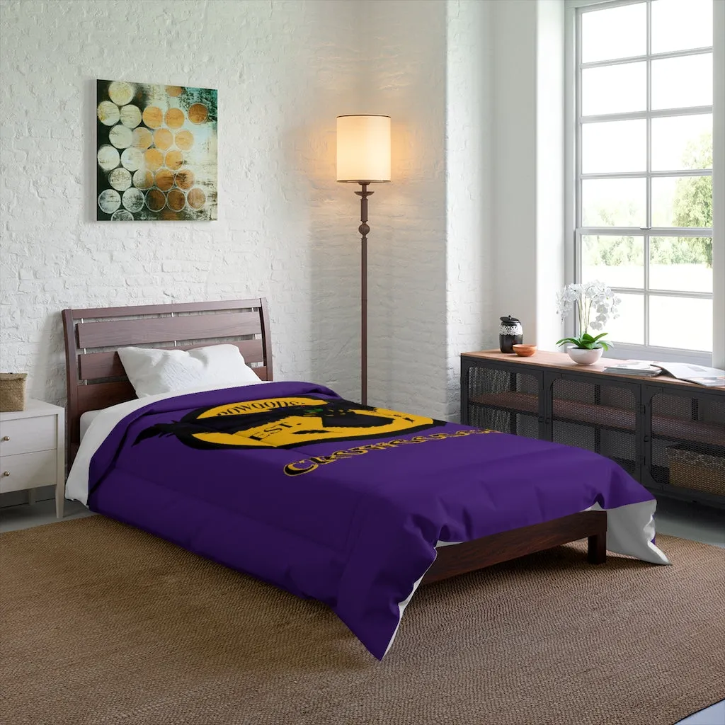 Crowgodshi Purple & Gold ECU Edition Comforter