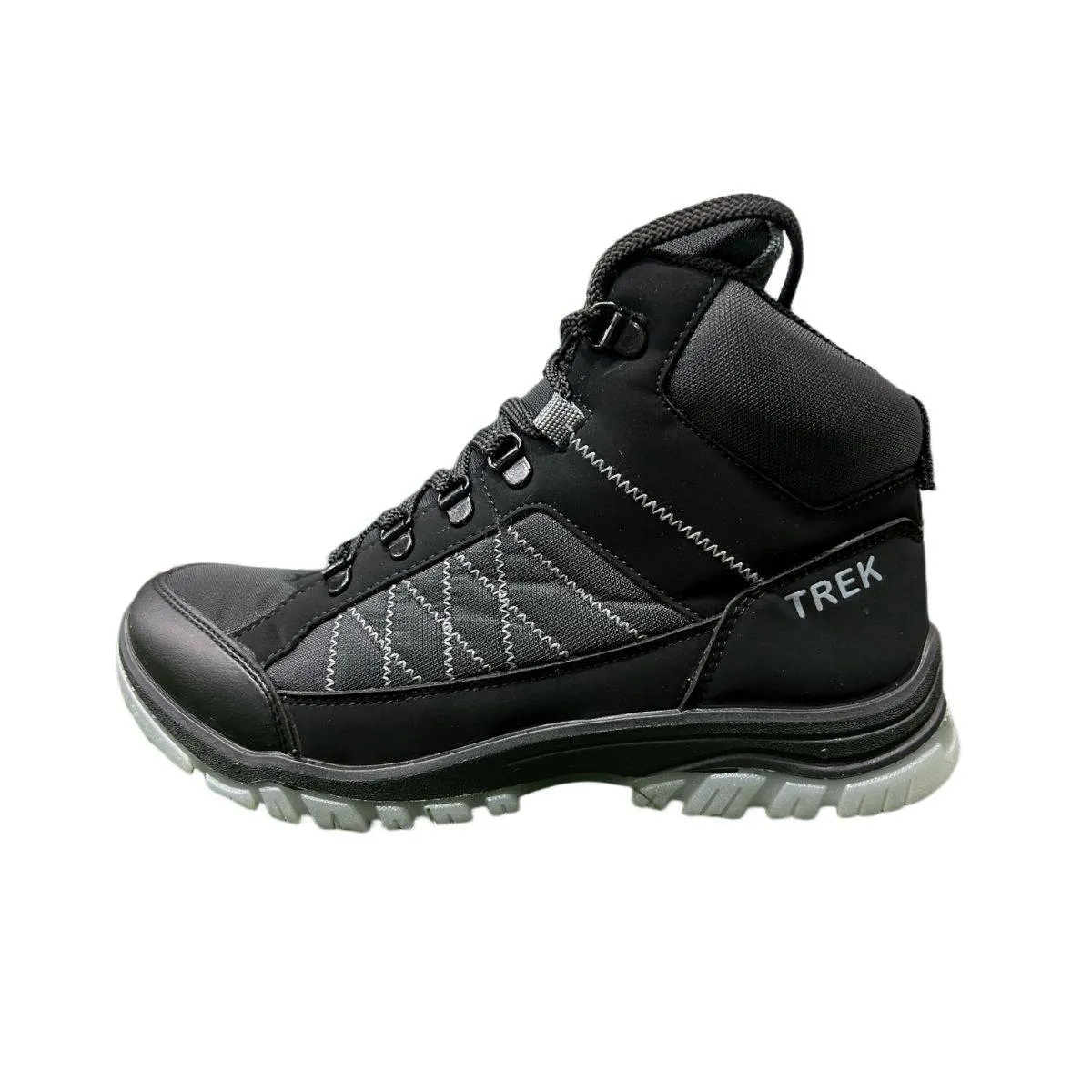 CTR Trek-2 - High Ankle Light Weight Trekking and Hiking Shoes - Black