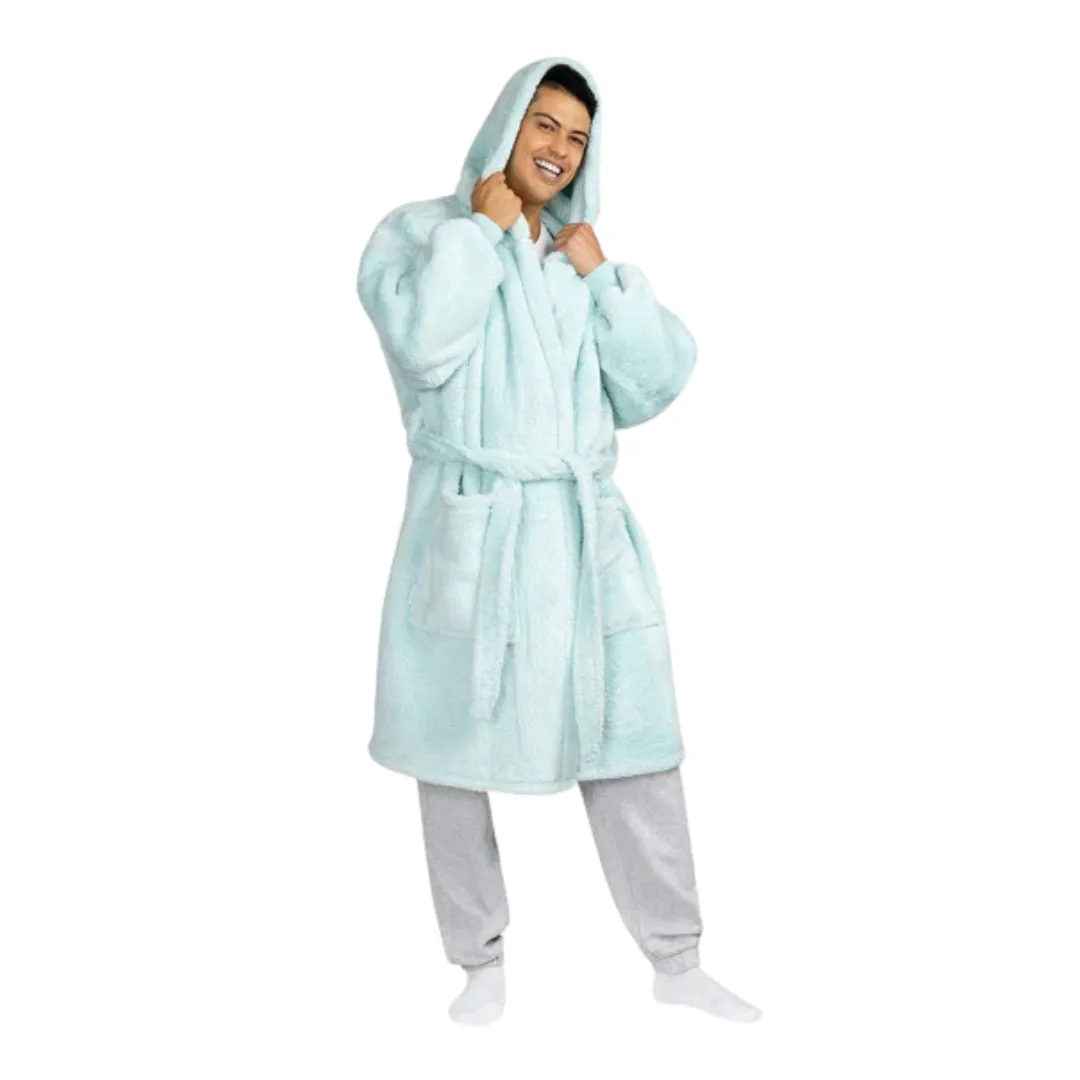 Fluffy Blue Oodie Dressing Gown ™