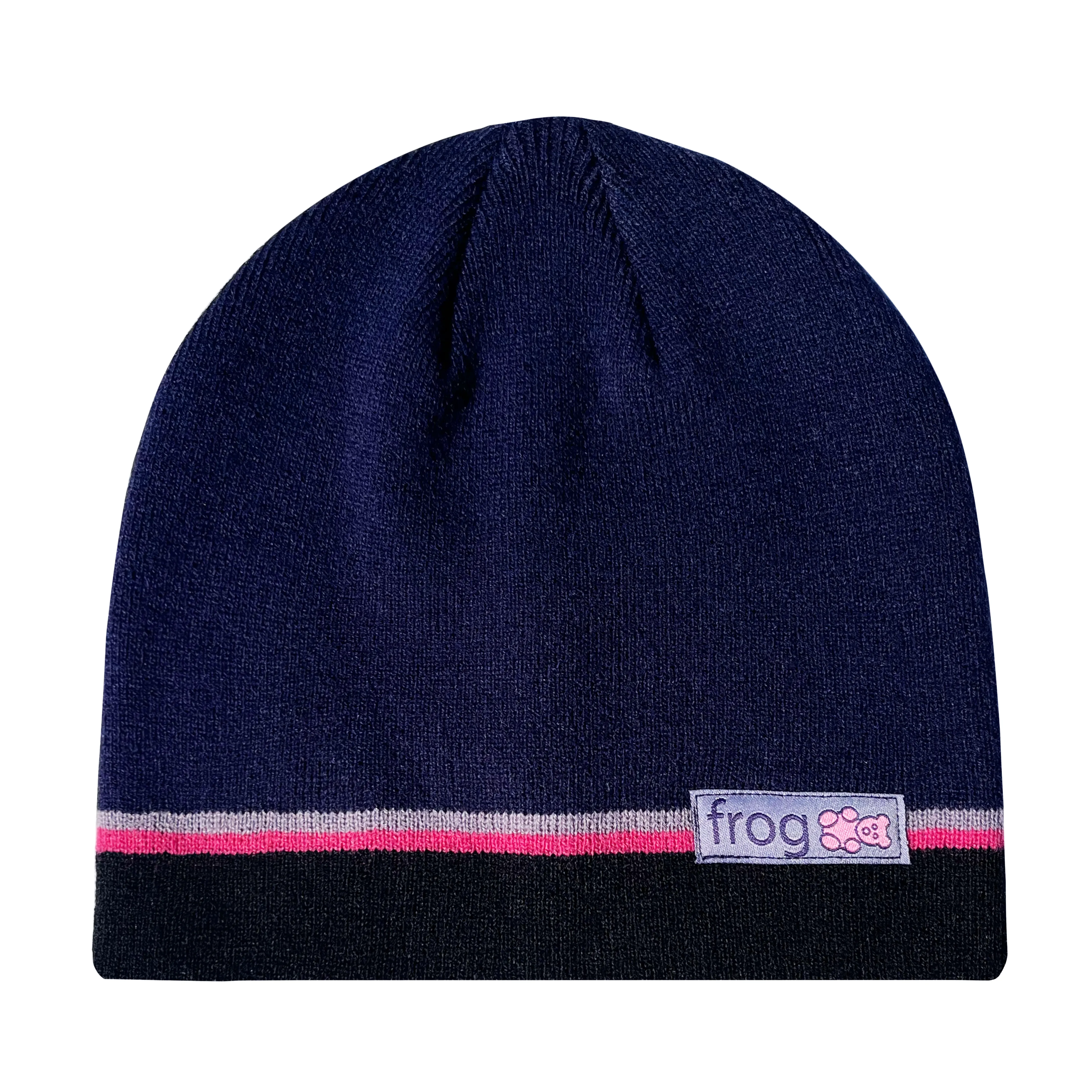 Frog Teddy Beanie Navy