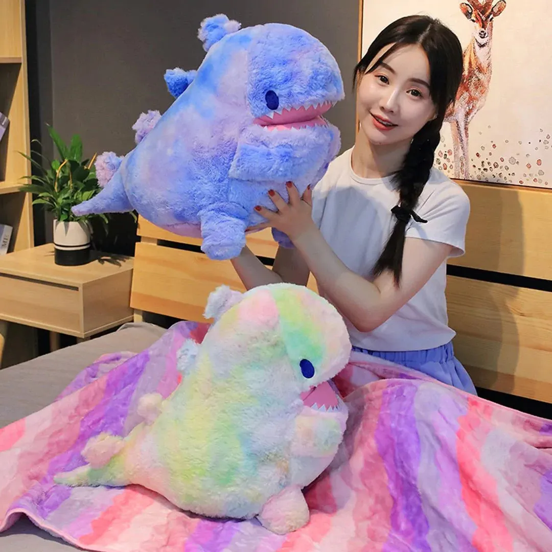 Fuzzy Kawaii Galaxy Dinosaur Rex Stuffed Animals Plushie