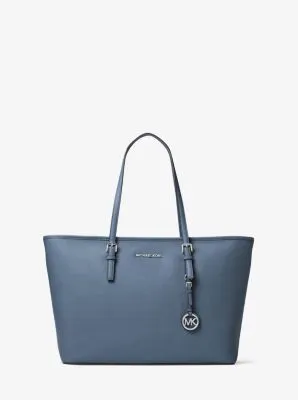 Jet Set Medium Saffiano Leather Top-Zip Tote Bag