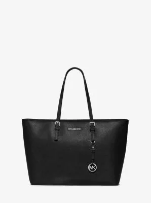 Jet Set Medium Saffiano Leather Top-Zip Tote Bag