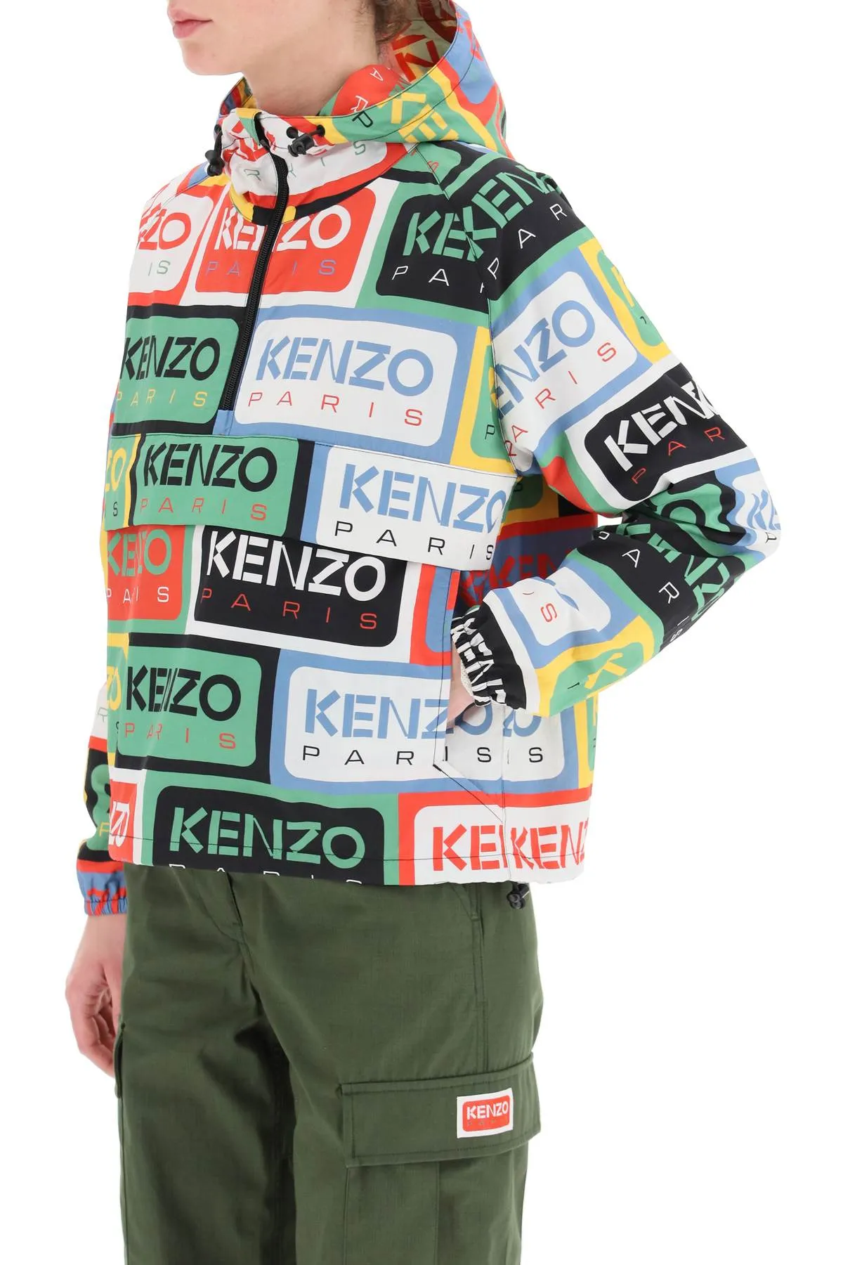 Kenzo 'kenzo labels' anorak jacket