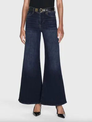 Le Palazzo High Rise Wide Leg Crop - Moonflower