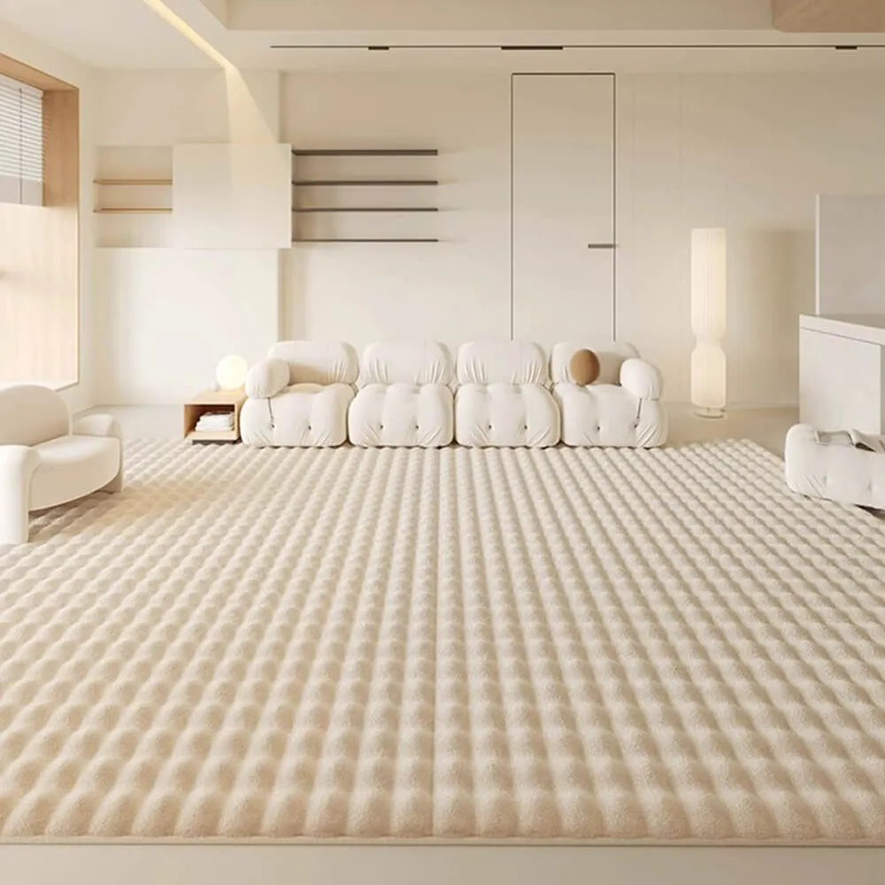 Luxury Creamy Style Fluffy Plush Rug