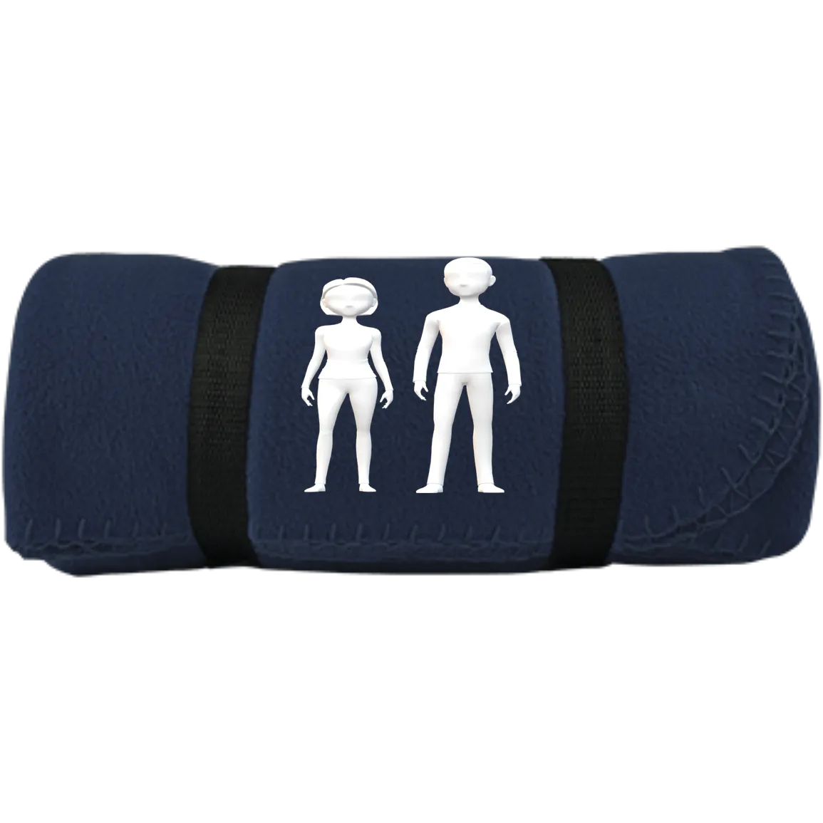 man and woman BP10 Port & Co. Fleece Blanket