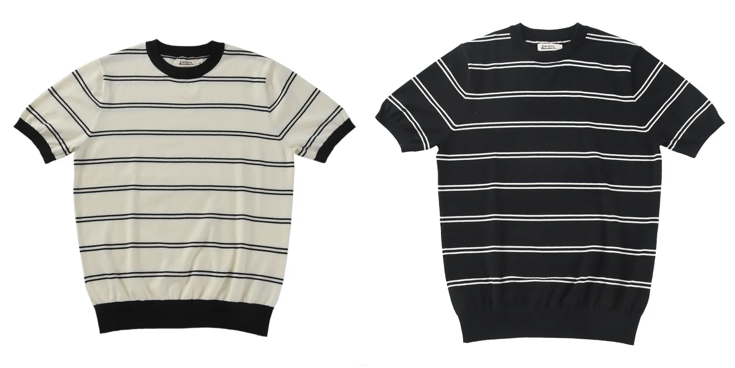 Men's Striped T-shirt Breton Top