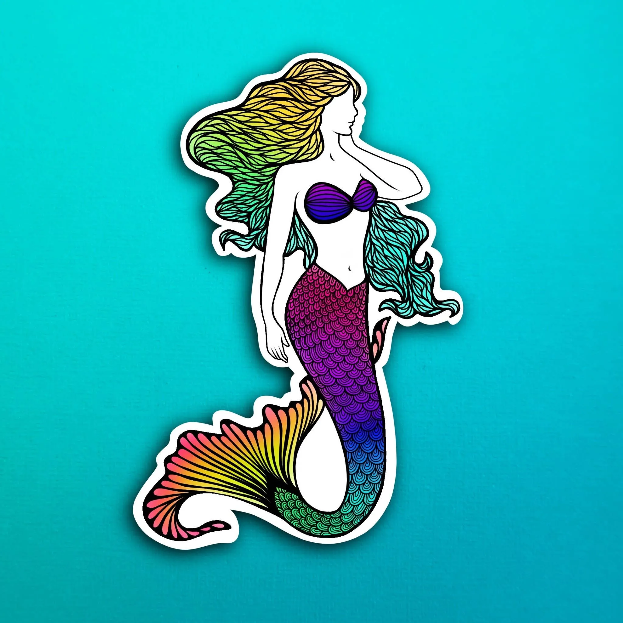 Mermaid Sticker (WATERPROOF)