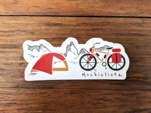 Mochiclista Waterproof Sticker | Bikepacker