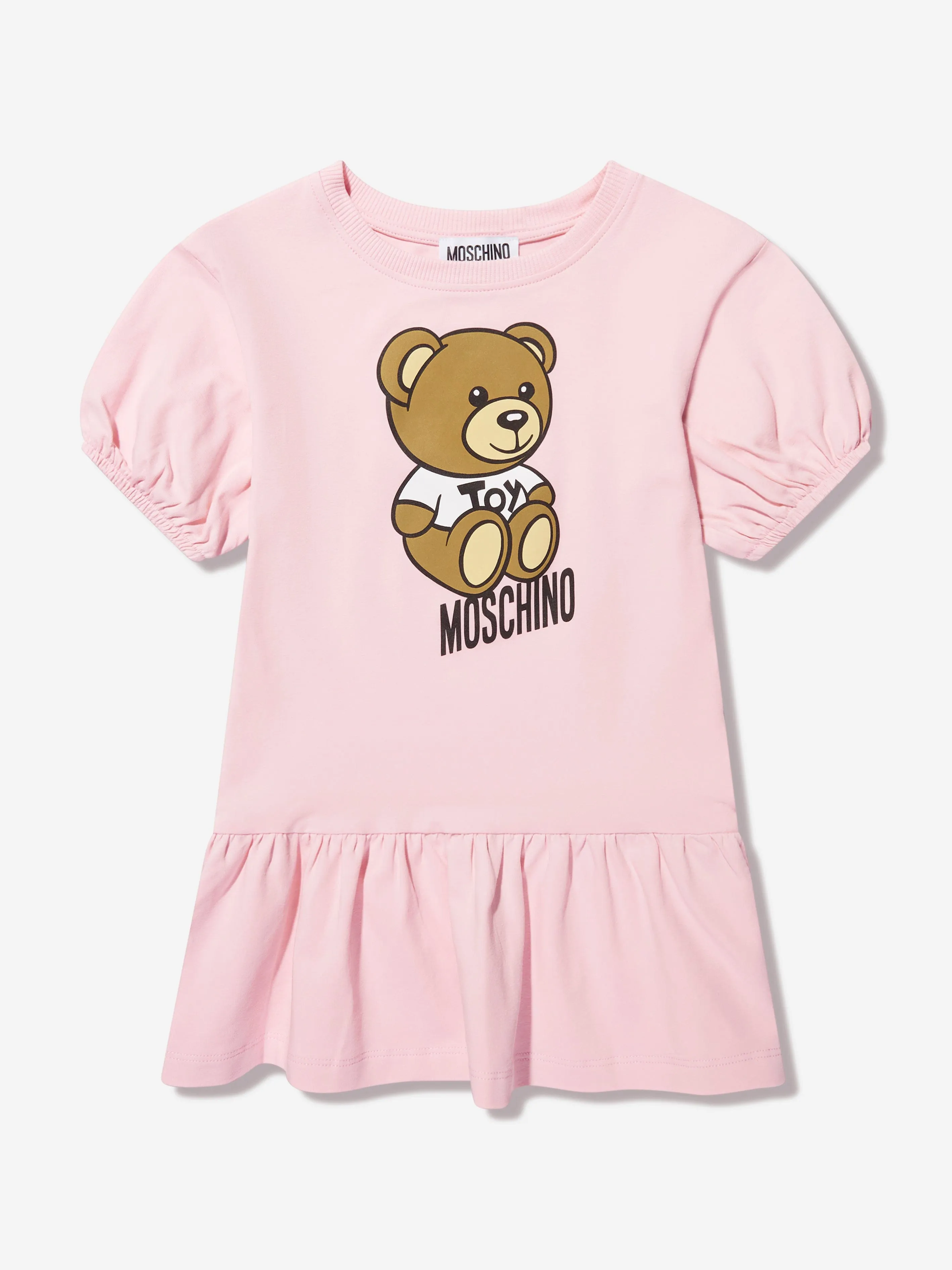 Moschino Girls T-Shirt Skater Dress in Pink