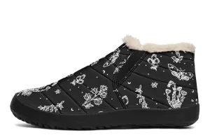 Nightshade Winter Sneakers - Warm & Easy Slip-On Shoes Lined with Vegan Wool with Anti-Slip Soles