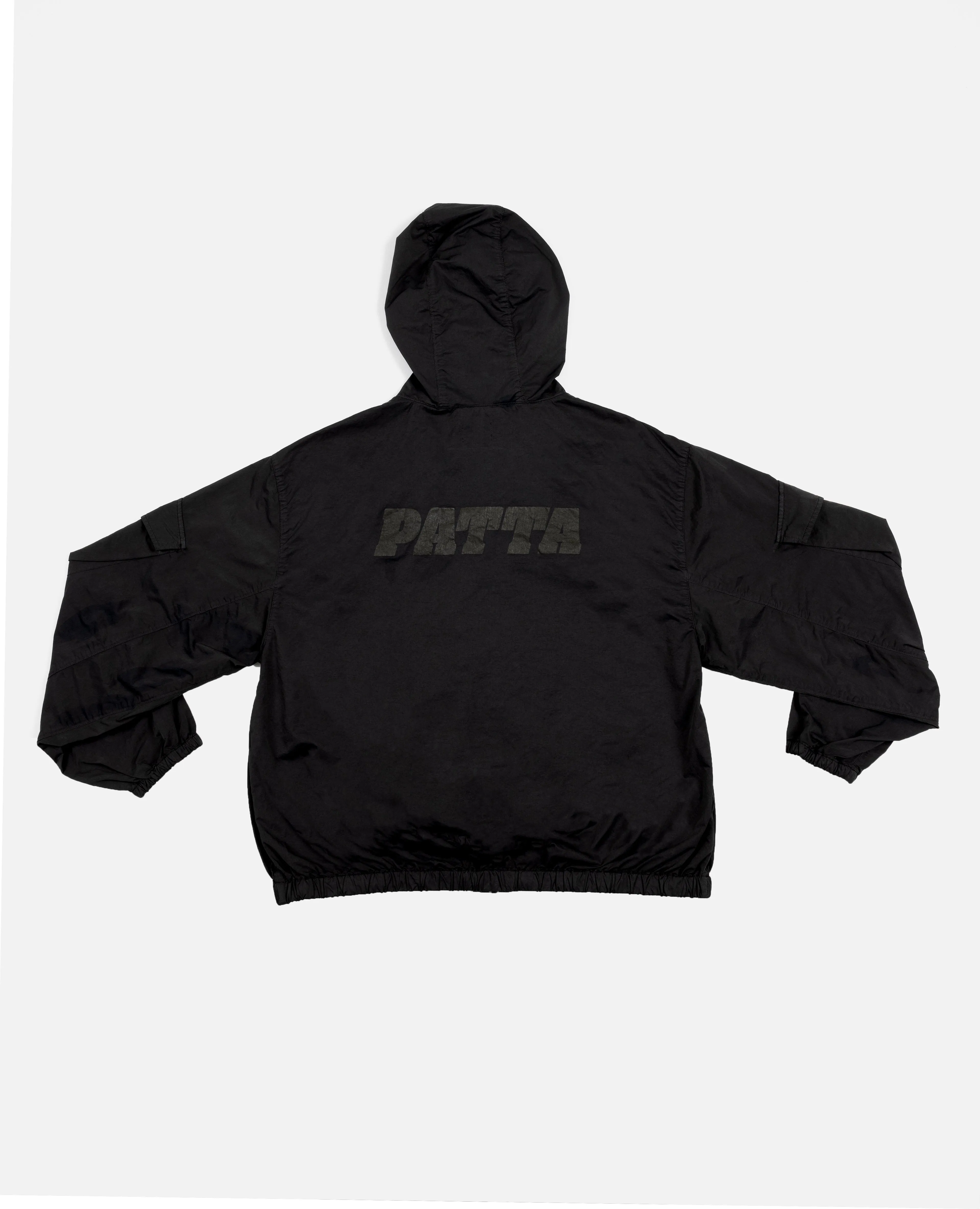 Patta GMT Pigment Dye Nylon Jacket (Pirate Black)