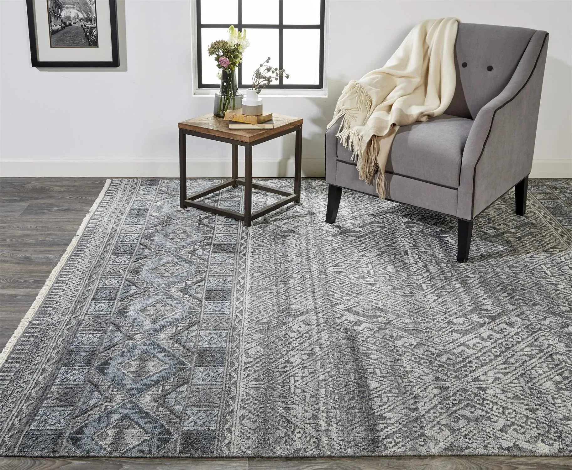 Payton 9806495F Gray/Ivory Rug