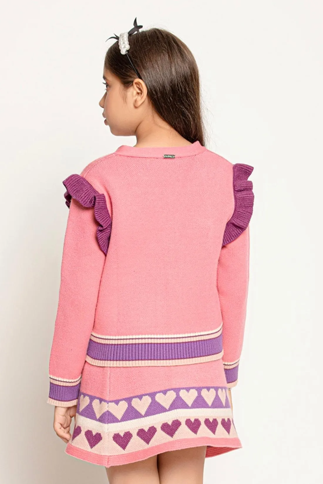 Pink  Abstract Sweater