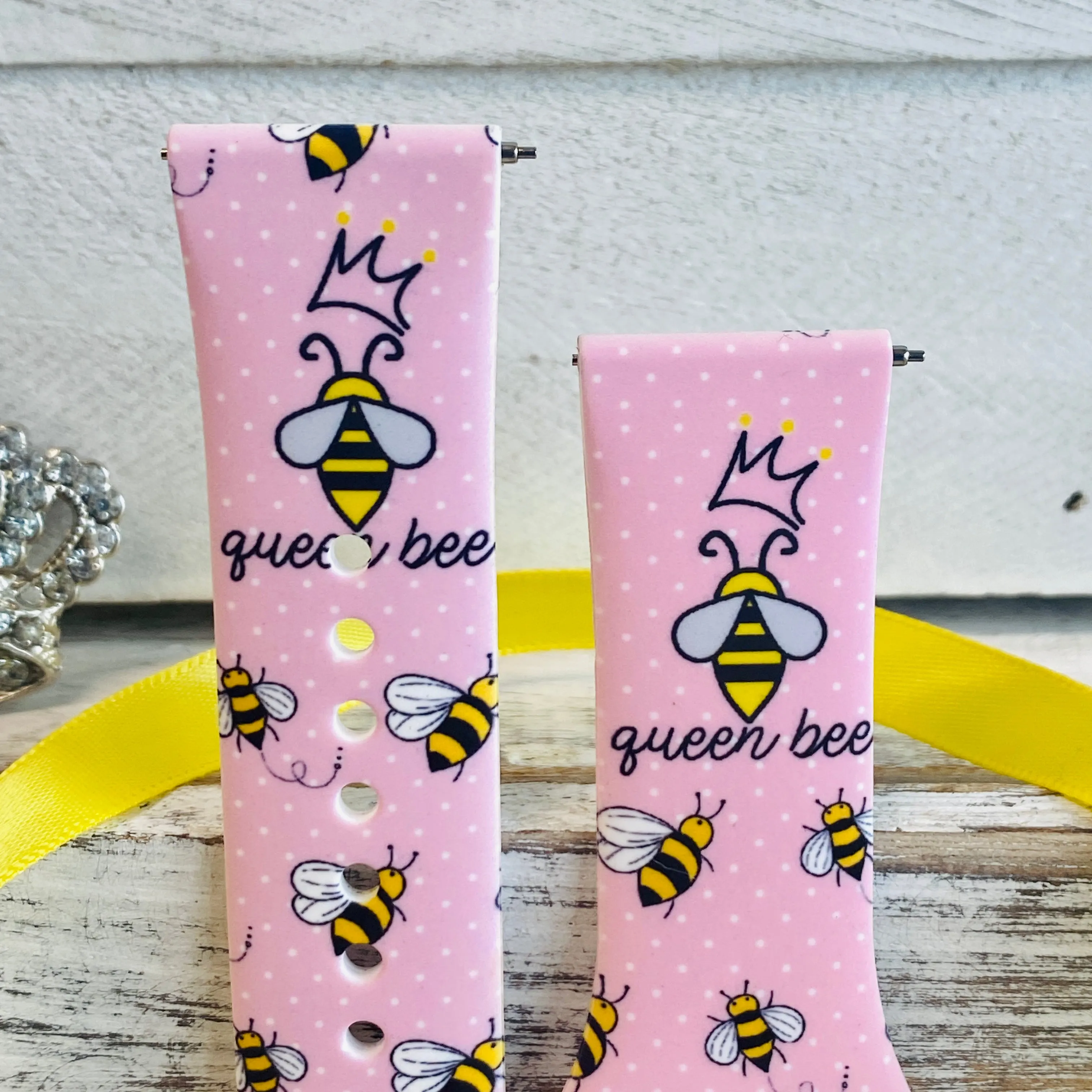 Queen Bee Print Silicone Band For Samsung Watch