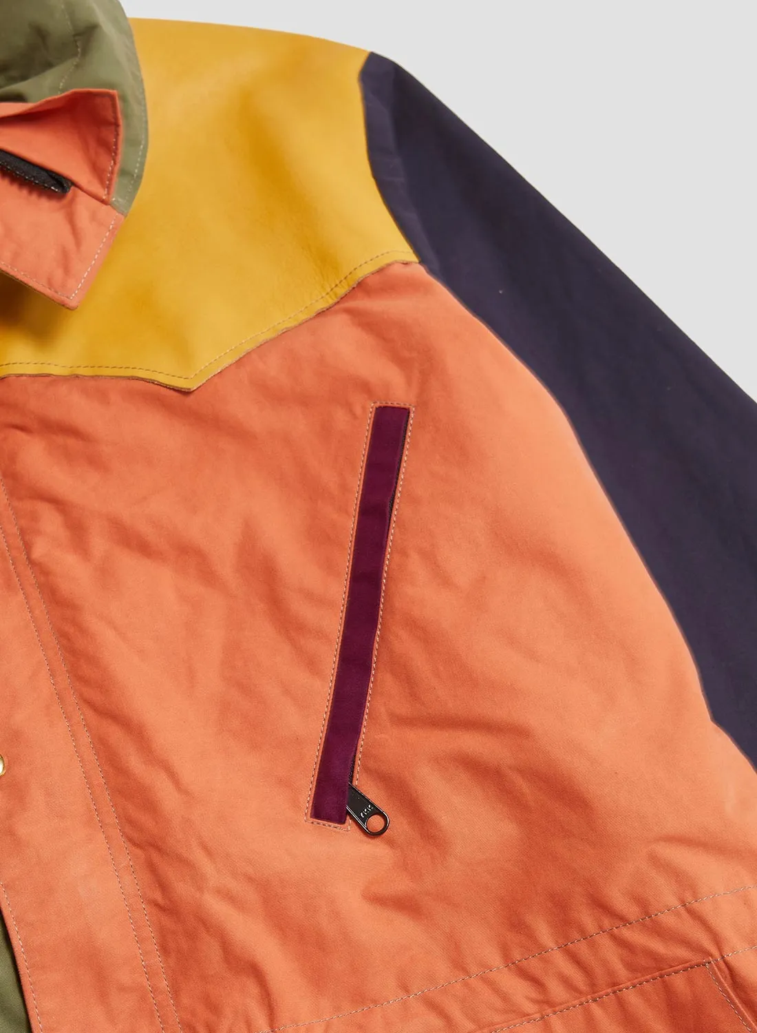 Rocky Mountain Featherbed x Nigel Cabourn Mountain Parka Dry Wax in Multicolour