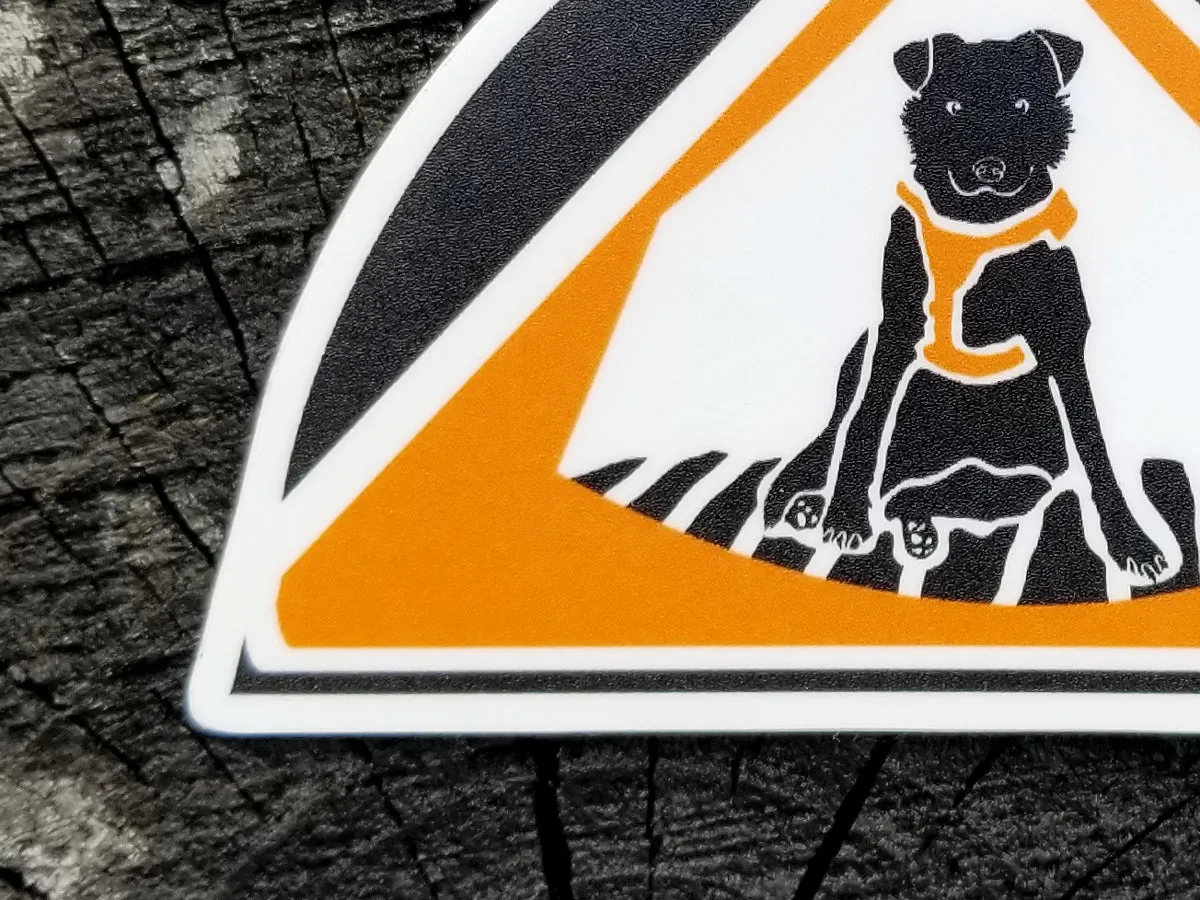 Tent Camping Pup Waterproof Sticker