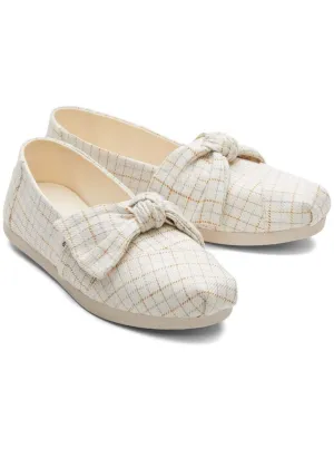 TOMS® Alpargata Checkered Bow - FINAL SALE